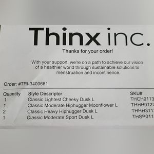 Thinx 5 Pairs Large